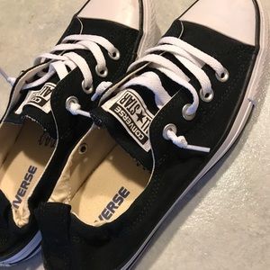 Converse Sz 8, black slip on